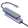 HUB 5 IN 1 USB-C PD 100W ALUMINIU PLATINET HUB 5 IN 1 USB-C PD 100W ALUMINIU PLATINET