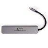 HUB 7 IN 1 USB-C PD 100W ALUMINIU PLATINET HUB 7 IN 1 USB-C PD 100W ALUMINIU PLATINET