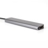 HUB 7 IN 1 USB-C PD 100W ALUMINIU PLATINET HUB 7 IN 1 USB-C PD 100W ALUMINIU PLATINET