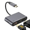 Adaptor tip c - hdmi 4k 30hz si vga (simultan) - soluție compactă