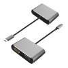 Adaptor tip c - hdmi 4k 30hz si vga (simultan) - soluție compactă
