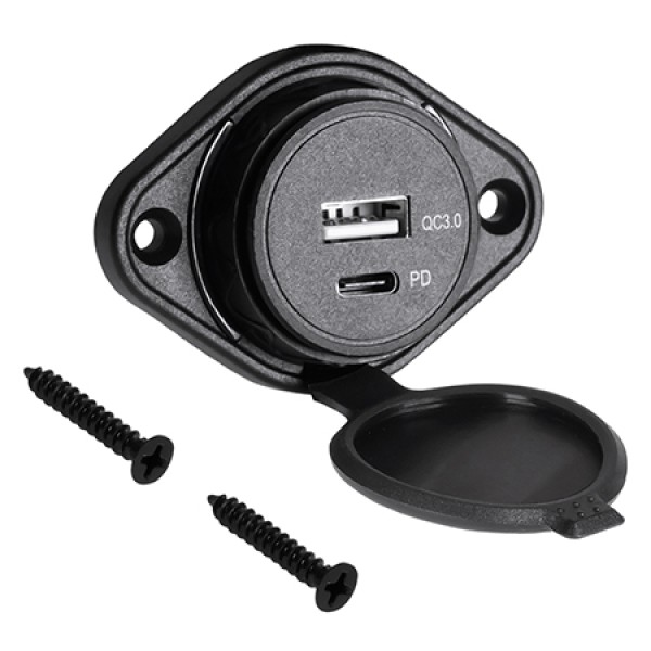 MUFA ALIMENTARE USB / TYPE C QC / PD