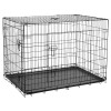 Tarc metalic pentru câini rebel animals 122x76x83 cm, pliabil, uși cu încuietori