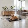 Tarc metalic pentru câini rebel animals 122x76x83 cm, pliabil, uși cu încuietori