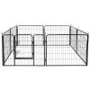 Tarc modular pentru câini 8 panouri 80x60 cm rebel anim, construcție solidă