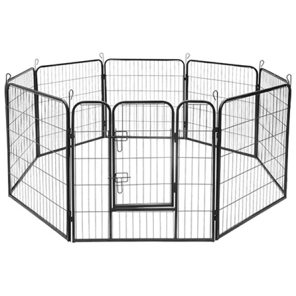 Tarc modular pentru câini rebel anim 80x80 cm, construcție solidă, extensibil