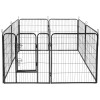 Tarc modular pentru câini 8 panouri 80x100 cm rebel ani pentru interior și exterior
