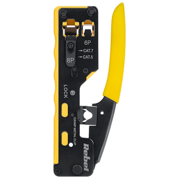 CLESTE SERTIZARE RJ45 RJ12 PASS-THROUGH REBEL