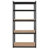 RAFT METALIC 5 POLITE 750KG MDF 180X90X40 NEGRU REBEL