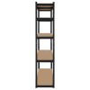 RAFT METALIC 5 POLITE 750KG MDF 180X90X40 NEGRU REBEL