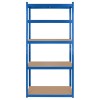 RAFT METALIC 5 POLITE 750K MDF 180X90X40 ALBASTRU REBEL