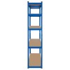 RAFT METALIC 5 POLITE 750K MDF 180X90X40 ALBASTRU REBEL
