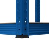 RAFT METALIC 5 POLITE 750K MDF 180X90X40 ALBASTRU REBEL