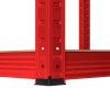 RAFT METALIC 5 POLITE 750KG MDF 180X90X40 ROSU REBEL