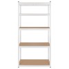 RAFT METALIC 5 POLITE 750KG MDF 180X90X40 ALB REBEL