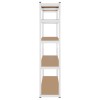 RAFT METALIC 5 POLITE 750KG MDF 180X90X40 ALB REBEL
