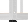 RAFT METALIC 5 POLITE 750KG MDF 180X90X40 ALB REBEL