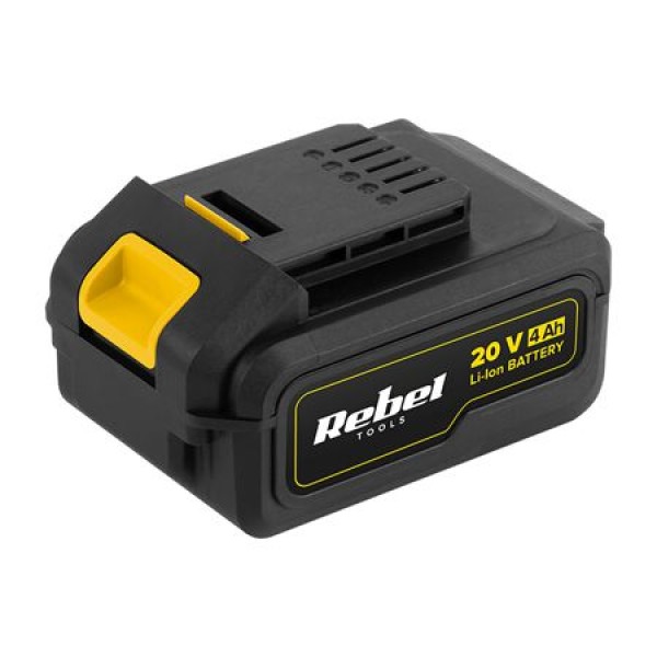 Acumulator universal scule rebel 20v 4a - li-ion, 4ah, încărcare rapidă
