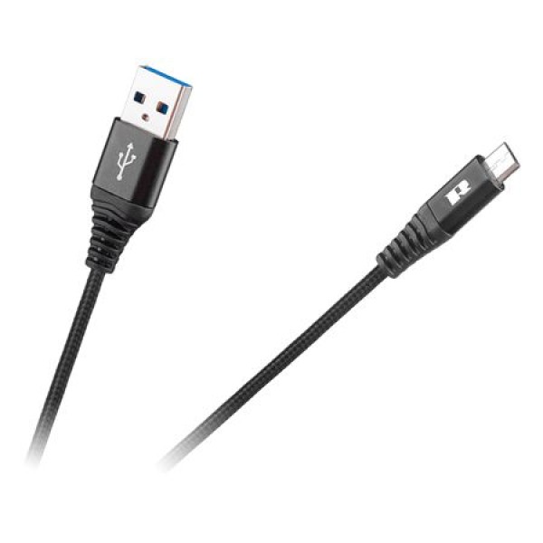 CABLU USB - MICRO USB 100CM NEGRU REBEL CABLU USB - MICRO USB 100CM NEGRU REBEL
