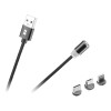 CABLU USB MAGNETIC 3 IN 1 100CM NEGRU REBEL CABLU USB MAGNETIC 3 IN 1 100CM NEGRU REBEL