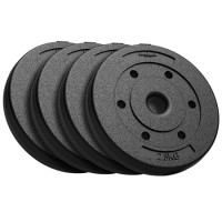 Disc greutate compozit set 4 x 2.5 kg rebel active - pvc, 10 kg total