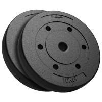 Discuri greutate 10 kg rebel active - set 2 bucăți pvc