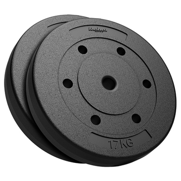 Disc greutate compozit set 2 x 17 kg rebel active - greutate 34 kg, pvc Disc greutate compozit set 2 x 17 kg rebel active - greutate 34 kg, pvc
