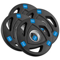 Set disc greutate fontă cauciucată 4 x 2.5 kg rebel act pentru bodybuilding