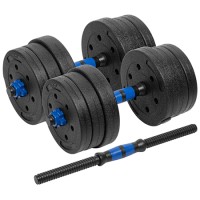 Halteră reglabilă cu conector 2 x 10 kg rebel active pentru bodybuilding