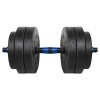 Gantere reglabile cu conector 20 kg rebel active - set completo de greutăți