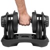 Gantera din fontă reglabilă automată 24 kg rebel active - 15 configurații