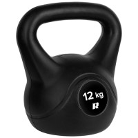 Kettlebell 12 kg rebel active cu acoperire din pvc pentru bodybuilding