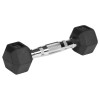 Gantere dumbbell hex fontă cauciucată ganter 2x1kg pentru bodybuilding