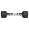 Gantere dumbbell hex fontă cauciucată ganter 2x1kg pentru bodybuilding