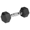 Ganteră hexagonală din fontă cauciucată gantere dumbbell 2x3kg pentru bodybuilding
