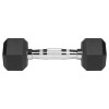 Ganteră hexagonală din fontă cauciucată gantere dumbbell 2x3kg pentru bodybuilding
