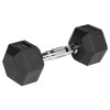 Gantere dumbbell hex 2x4kg ganter cu acoperire din cauciuc pentru bodybuilding