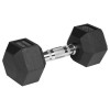 Gantere dumbbell hex fontă cauciucată 2x9kg rebel active pentru bodybuilding