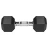 Gantere dumbbell hex fontă cauciucată 2x9kg rebel active pentru bodybuilding