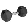 Gantere dumbbell hex fonță cauciucată 2x10kg rebel active