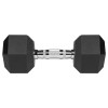 Gantere dumbbell hex fonță cauciucată 2x10kg rebel active