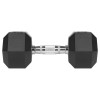 Ganteră dumbbell hex fontă cauciucată 2x12.5kg rebel ac pentru bodybuilding