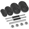 Gantare reglabile cu valiza 30kg rebel active - greutăți diverse pentru bodybuilding