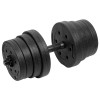 Set 2 gantare reglabile 2x15kg rebel active cu greutăți diverse