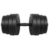 Set 2 gantare reglabile 2x15kg rebel active cu greutăți diverse