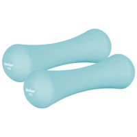 Ganteră din fontă cu înveliș din neopren 2 x 1kg rebel active