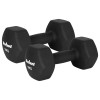 Gantă fontă cu înveliș neopren hex 2 x 10kg rebel active pentru bodybuilding