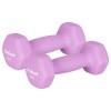 Ganteră neopren hex 2 x 2kg rebel active pentru bodybuilding