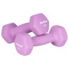 Ganteră neopren hex 2 x 2kg rebel active pentru bodybuilding