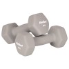 Ganteră neopren hexagonală 2 x 4 kg rebel active pentru bodybuilding